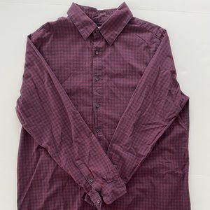 Men’s Long-Sleeve, Plaid Button-Down Shirt